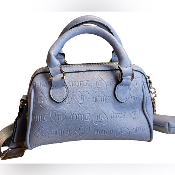 Juicy Couture Los Angeles NWT Slate Blue Semi Charmed Satchel Crossbody Bag (55) - Picture 2 of 9